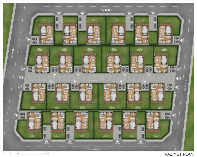 Zümrüt Villaları Vaziyet Planı Zümrüt Villaları Vaziyet Planı